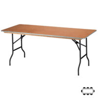 Houten inklaptafel 180x76cm