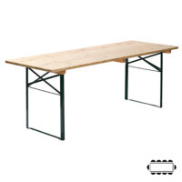 Houten inklaptafel 220x70cm