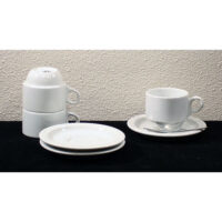 Koffiekop en schotel + lepeltje