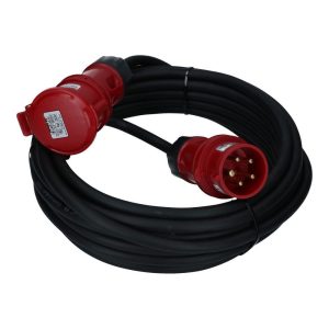 Krachtstroomkabel 380V 16A 5-aderige p/mtr