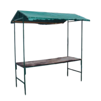 Marktkraam 203,5x78,5cm groen [zelf op- en afbouw]