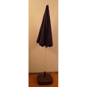 Parasol blauw met voet (Ø 100cm)