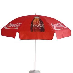 Parasol Coca-Cola met voet (Ø 100cm)