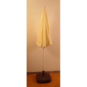 Parasol creme met voet (Ø 100cm)