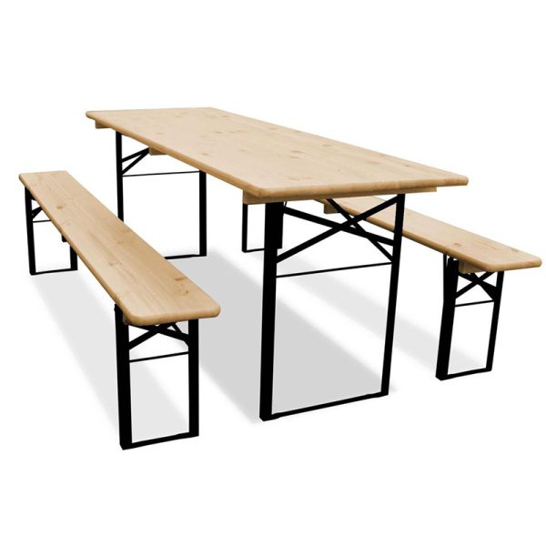 Houten Bierset / Picknickset 220x50cm