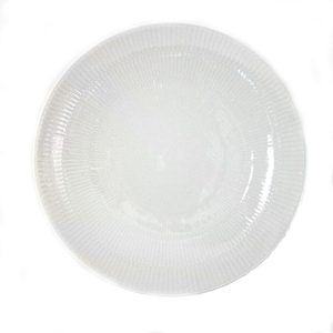 Platbord Ø 31cm met ribbelrand