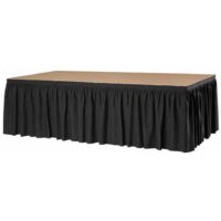 Podiumrok 40cm hoog x 410cm zwart