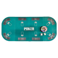 Pokerbord met fiches en kaarten