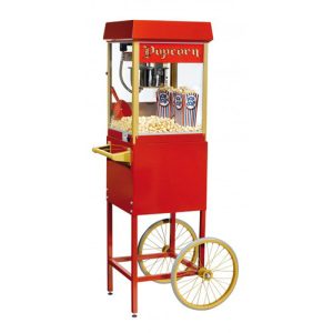 Popcornmachine op kar