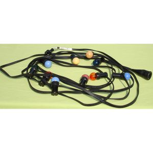 Prikkabel 25 meter gekleurd LED