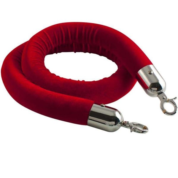 Afzetkoord rood velours