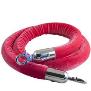 Afzetkoord rood mat