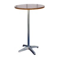 Statafel Ø 70cm hout blad