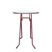Statafel Ø 85cm rood