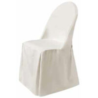 Stretch stoelhoes wit tbv luxe klapstoel