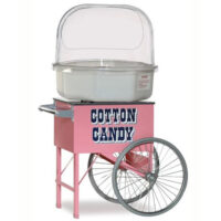 Suikerspinmachine op kar