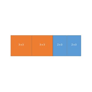Easy-up tent 3 x10 mtr wit/zwart (brandvertragend) [incl. op- en afbouw]