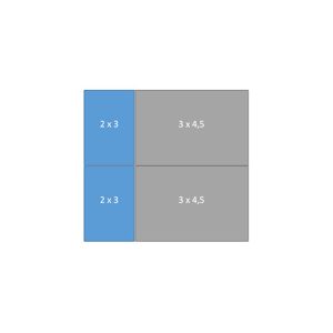 Easy-up tent 6 x 6,5 mtr wit/zwart (brandvertragend) [incl. op- en afbouw]