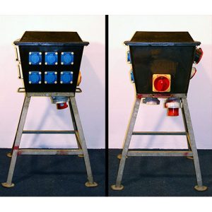 Krachtstroomverdeler 380V 63A zwart