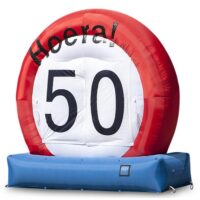 Opblaasbare verkeersbord