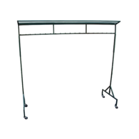 Verrijdbare garderoberek met 42 haken