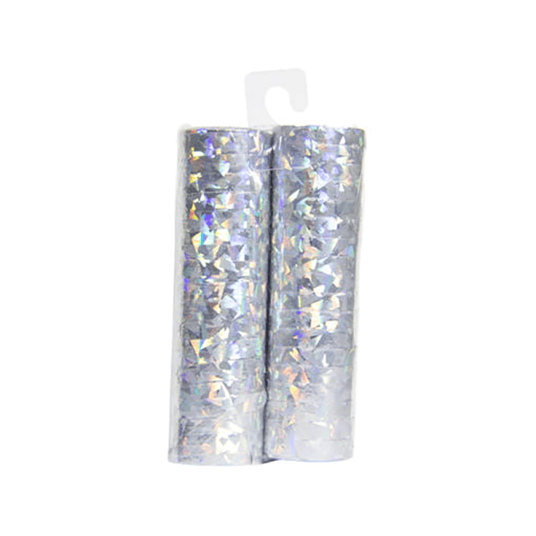 Holografische zilveren serpentines (2 stuks) - Afbeelding 2