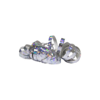 Holografische zilveren serpentines (2 stuks)
