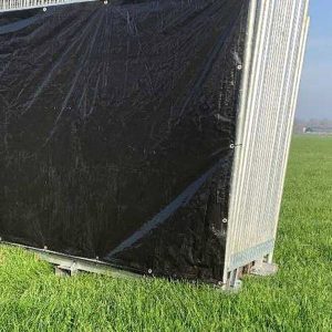 Evenementenhekken zwart 24 stuks