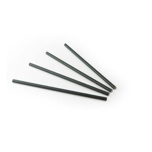 Drinkrietje papier zwart 24cm 8mm (100 stuks)