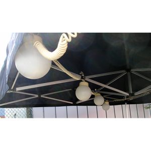 Feestverlichting wit 4 bollen