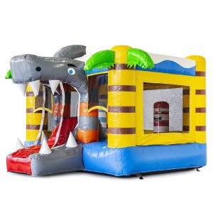 Springkussen Bouncy Haai [zelf op- en afbouw]