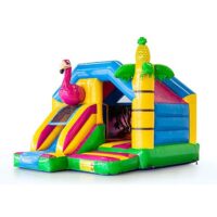 Springkussen Midi Flamingo [zelf op- en afbouw]