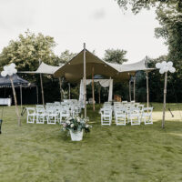 Stretchtent 6x10mtr [incl. op- en afbouw]