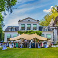 Stretchtent 9x12mtr [incl. op- en afbouw]