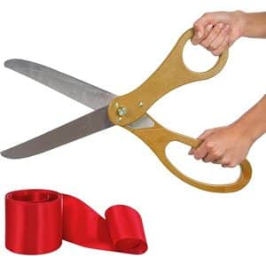 Mega schaar goudkleurig