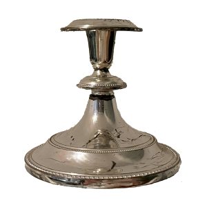 Kandelaar verzilverd 10cm