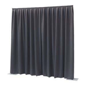 Pipe & Drapes theaterdoek donkergrijs 3mtr