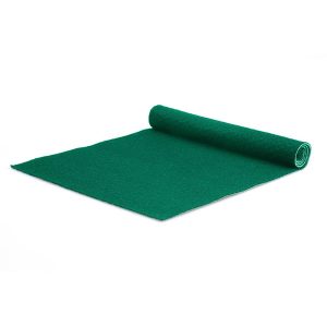 Loper dennengroen met protectiefolie 1 mtr breed p/mtr (bestelartikel)