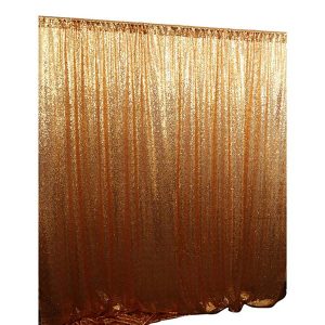 Pailletten achtergrond doek champagne goud (tbv Photobooth's)