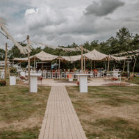 Stretchtent 10x15mtr [incl. op- en afbouw]