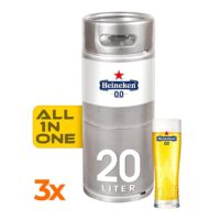 Heineken pils 0.0%ALC vrij 20L fust (3 fusten)
