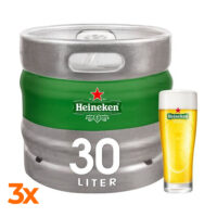 Heineken pils 5%ALC  30L fust (3 fusten)