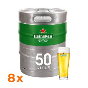 Heineken pils 5%ALC Fust 50L (8 fusten)