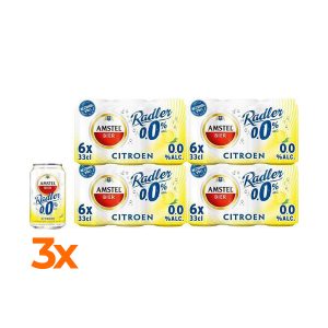 Amstel Radler 0.0%ALC vrij (24x33cl blikjes) [GR] (3 trays)