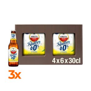 Amstel Radler 0.0%ALC vrij (24x30cl krat) [GR] (3 kratten)