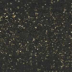 Glitterloper zwart met goud 2mtr breed p/m