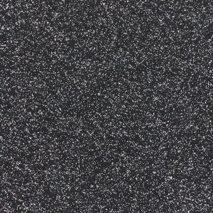 Glitterloper zwart met zilver 2mtr breed p/m