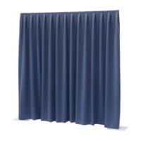Pipe & Drapes theaterdoek blauw 3mtr