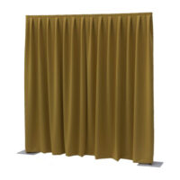 Pipe & Drapes theaterdoek okergeel 3mtr