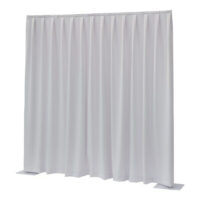 Pipe & Drapes theaterdoek wit 3mtr